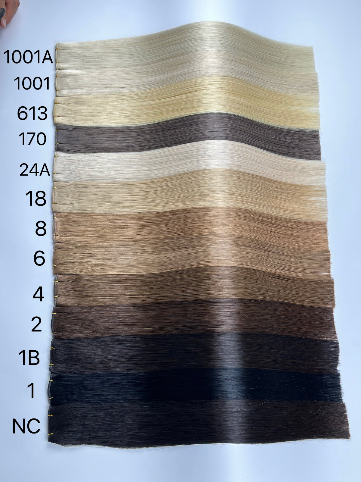 Genius Weft original supplier shade chart