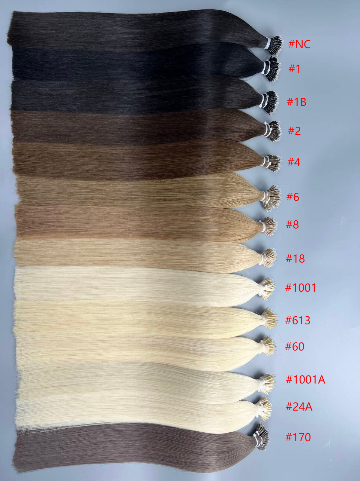 Nano Tip original supplier shade chart
